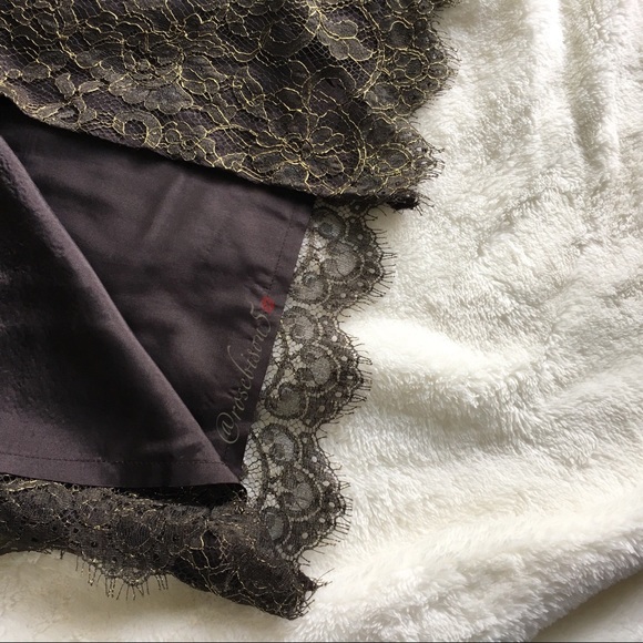 💋HP {BANANA REPUBLIC} Metallic Lace Pencil Skirt - Picture 5 of 8